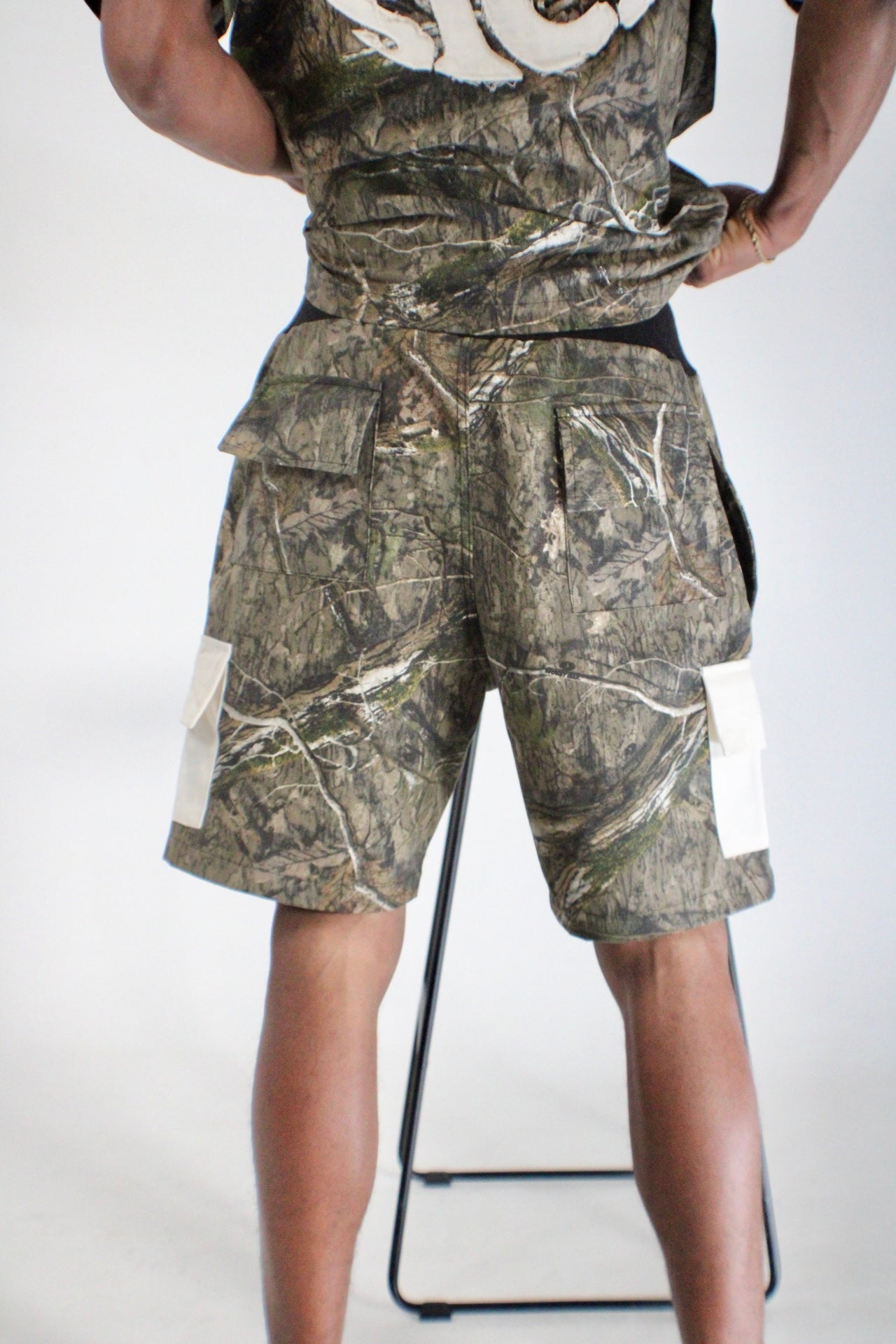 FS Distressed Camo Shorts