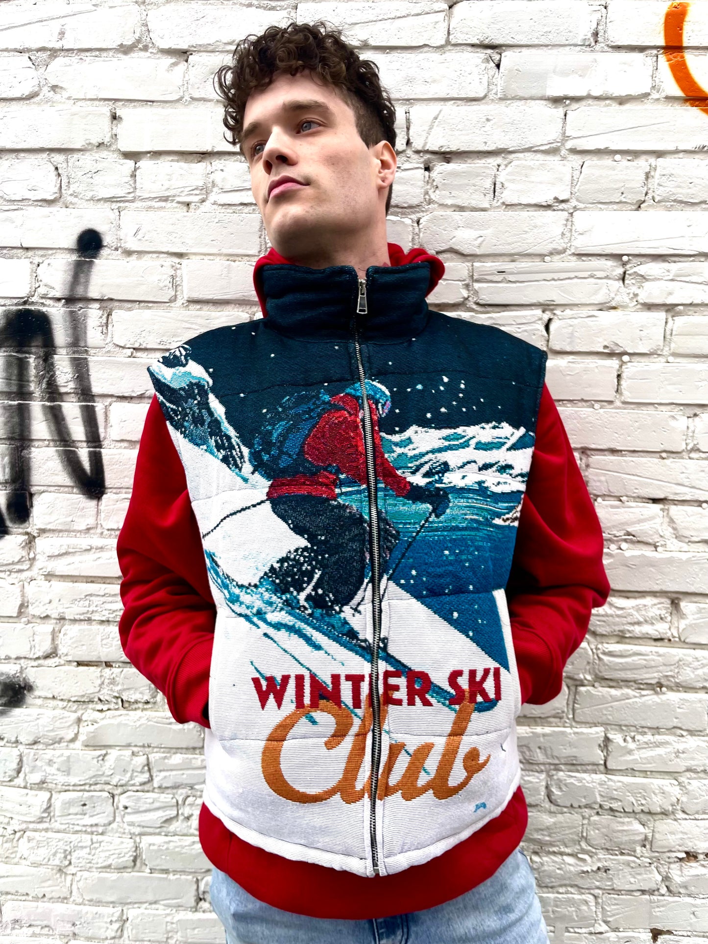 Ski Club Tapestry Vest