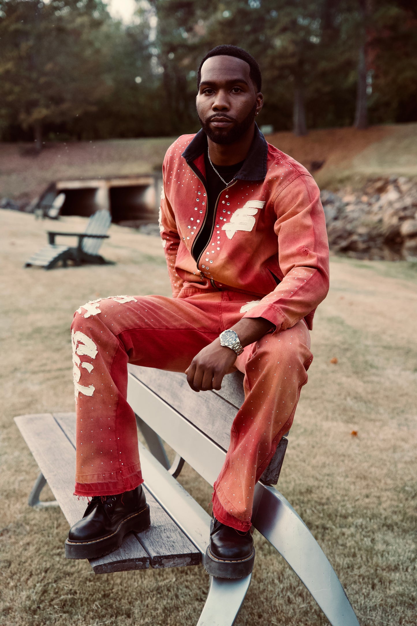 Maroon Rebel Denim Jacket