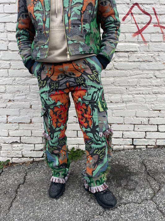 Men’s Keep Talk’n Green Tapestry Pants