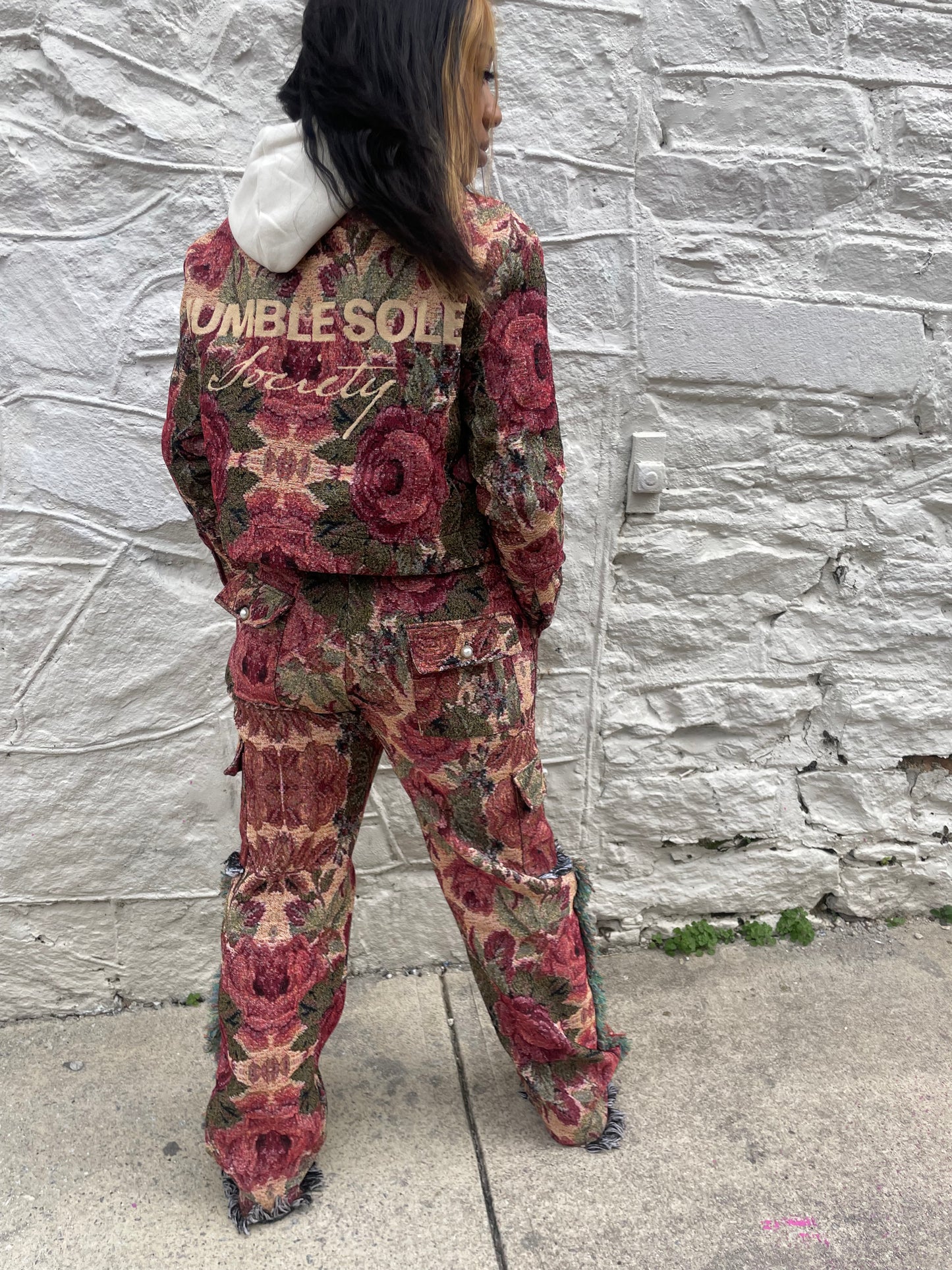 Women’s Red Rose Tapestry Jacket