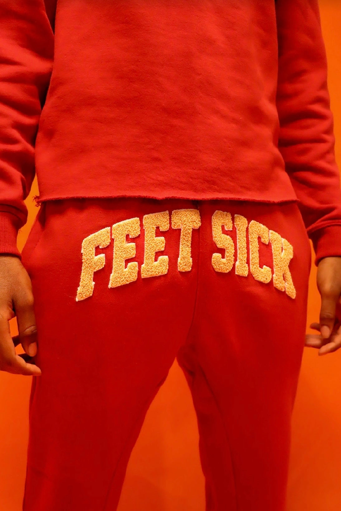 Maroon Feet Sick Sweatsuit