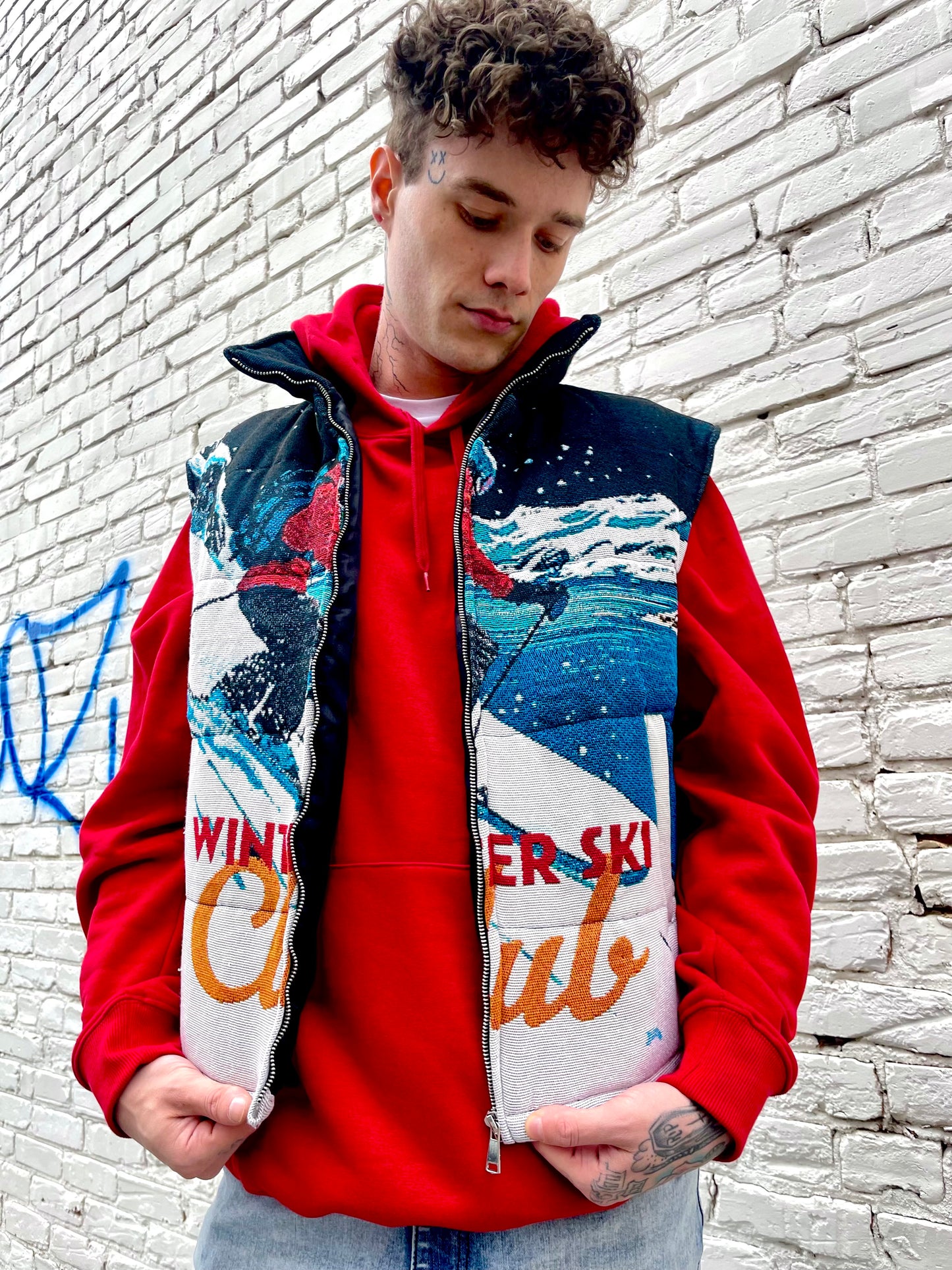 Ski Club Tapestry Vest